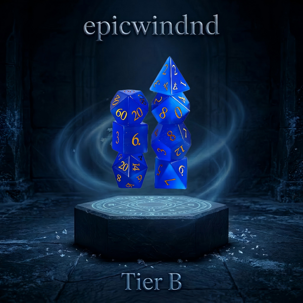 Blue Cat's Eye Stone DND Dice Set (7PCS)