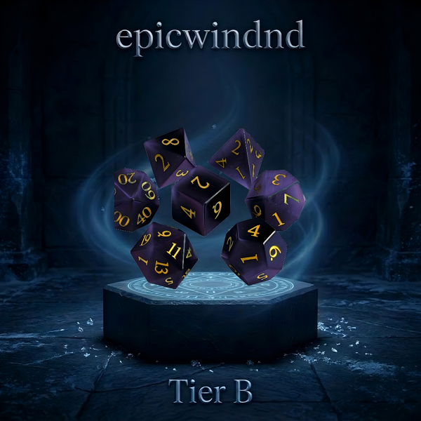 Purple Cat's Eye Stone Polyhedral Dice Set (7pcs)