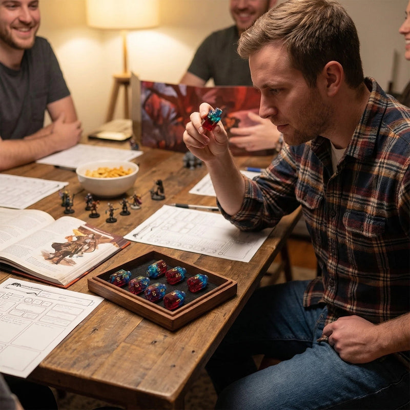 Magic Potion Resin Dice — functional DND dice accessory for tabletop gaming