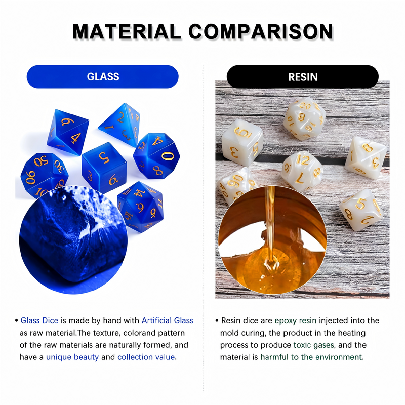 undefined — cat's eye effect DND dice set for tabletop RPG