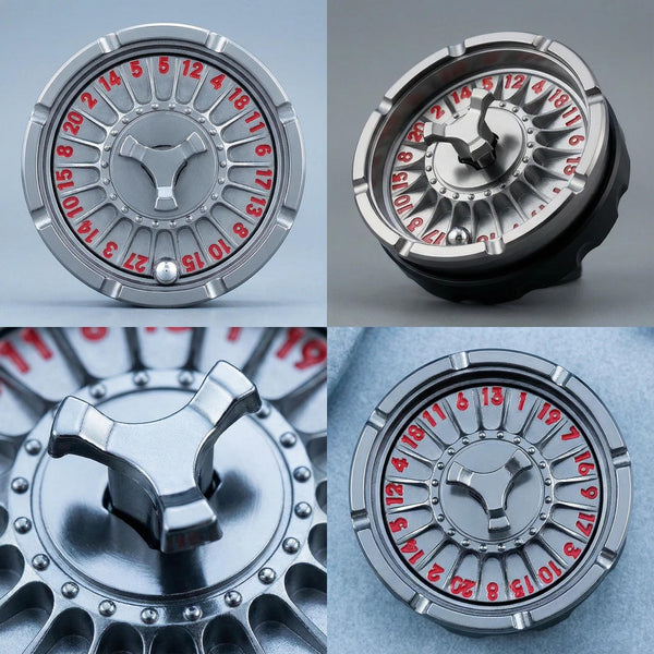 Magnetic Maze D20 Metal Dice — novelty DND dice for tabletop RPG