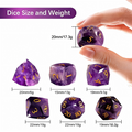 undefined — premium natural stone DND dice for tabletop RPG