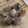undefined — cat's eye effect DND dice set for tabletop RPG