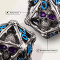 Cthulhu Gothic 3D Skull Hollow D20 detail shot — unique DND gaming accessory