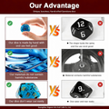 rich ocean blue with deep water translucence polyhedral dice — D4 D6 D8 D10 D12 D20 for D&D 5e