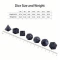 Frosted Gray Shattered K9 Crystal Dice Set — premium K9 glass DND dice set