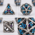 Close-up of Cthulhu Gothic 3D Skull Hollow D20 — tabletop RPG dice set