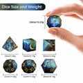 undefined — premium natural stone DND dice for tabletop RPG