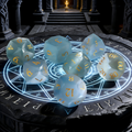 undefined — cat's eye effect DND dice set for tabletop RPG