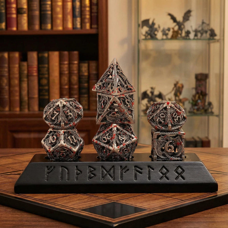 Hollow Cthulhu Dragon Metal D20 — unique gift for D&D players