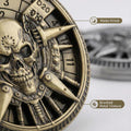 7-in-1 Skull Dice Spinner — polyhedral dice set for D&D / DND tabletop RPG